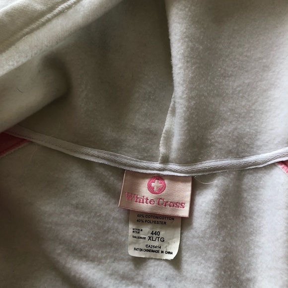 Nurse Hoodie - Zip Up Sweater White Cross Nursing - Picture 5 of 6